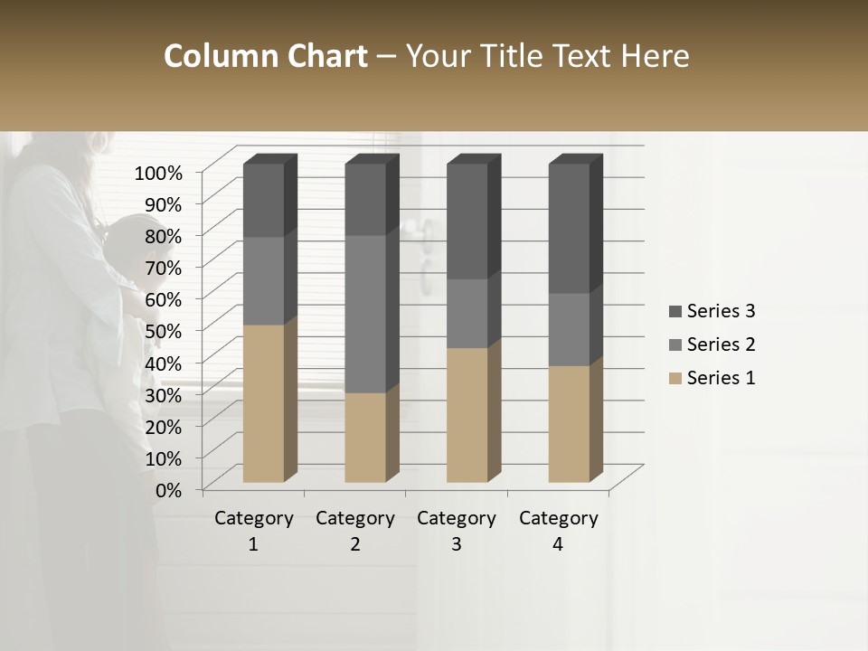 A Woman And Child Standing In Front Of A Window PowerPoint Template