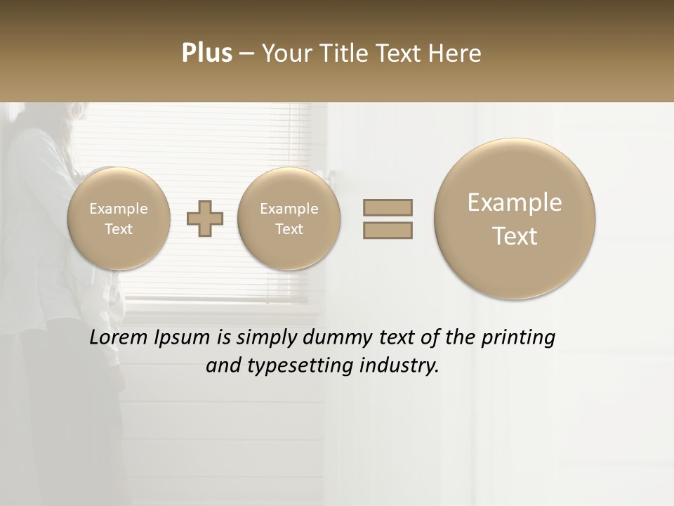 A Woman And Child Standing In Front Of A Window PowerPoint Template