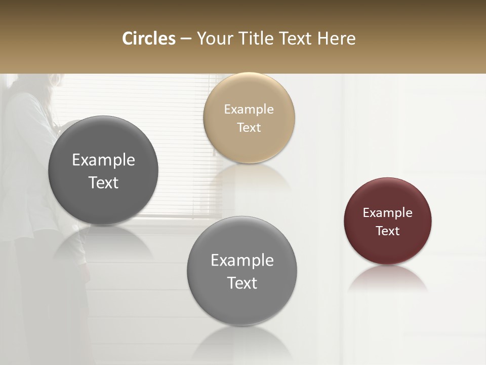 A Woman And Child Standing In Front Of A Window PowerPoint Template