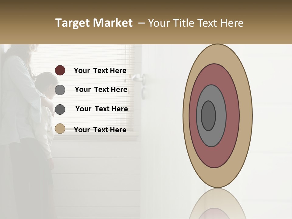 A Woman And Child Standing In Front Of A Window PowerPoint Template