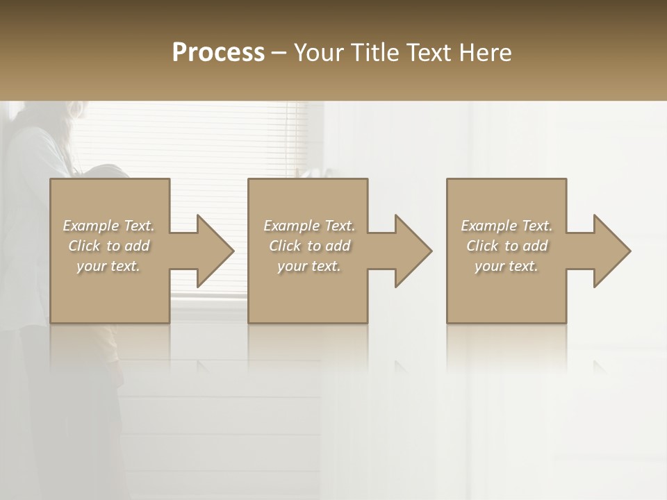 A Woman And Child Standing In Front Of A Window PowerPoint Template