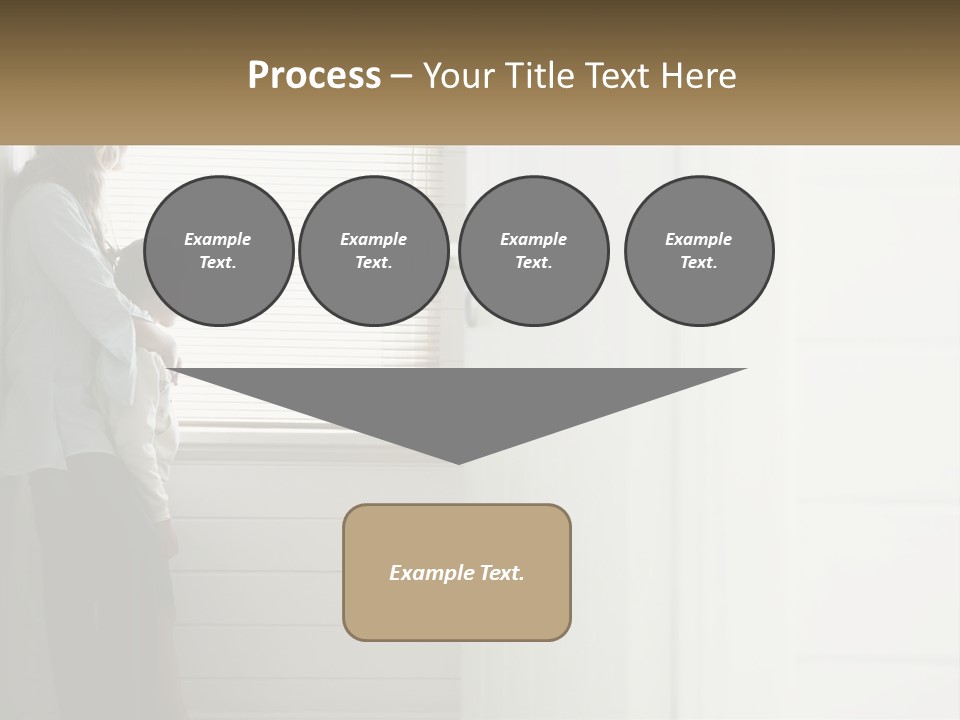 A Woman And Child Standing In Front Of A Window PowerPoint Template