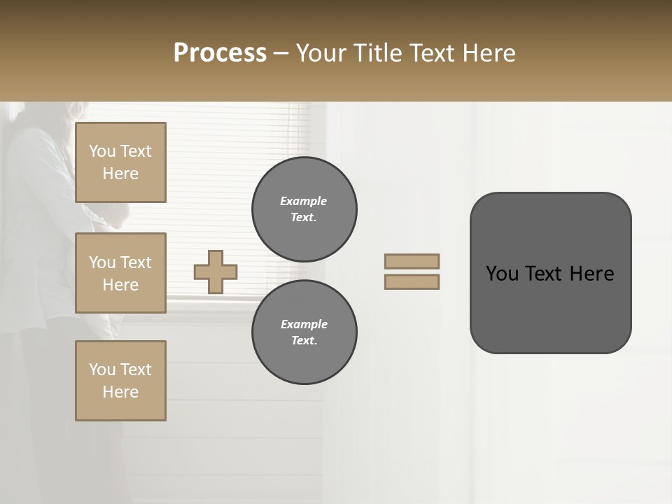 A Woman And Child Standing In Front Of A Window PowerPoint Template