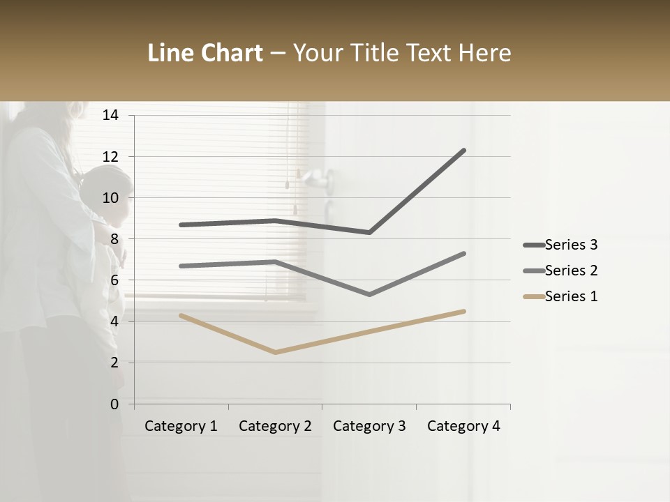 A Woman And Child Standing In Front Of A Window PowerPoint Template