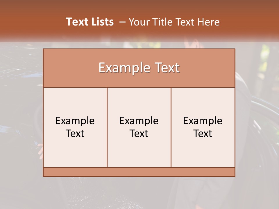 A Man In A Suit Shaking Hands With A Woman In A Car PowerPoint Template
