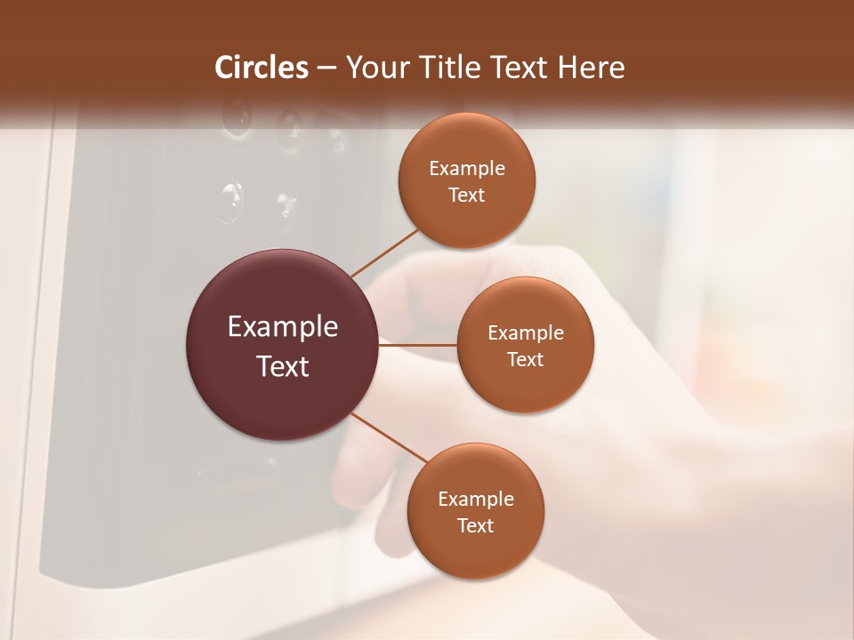 A Person Pressing Buttons On A Microwave PowerPoint Template