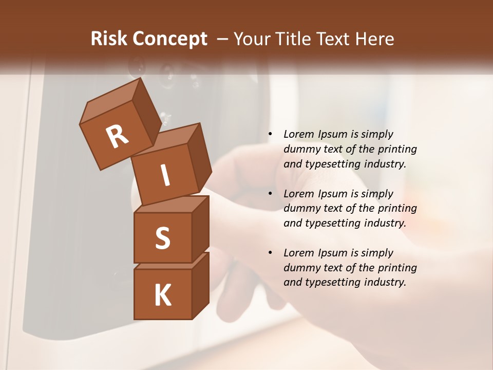 A Person Pressing Buttons On A Microwave PowerPoint Template