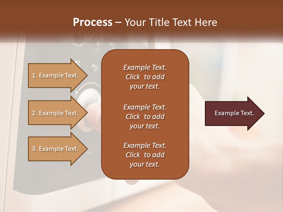 A Person Pressing Buttons On A Microwave PowerPoint Template