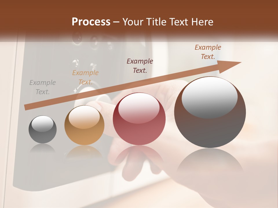 A Person Pressing Buttons On A Microwave PowerPoint Template