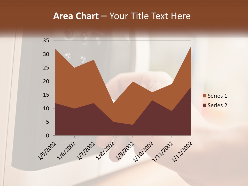 A Person Pressing Buttons On A Microwave PowerPoint Template