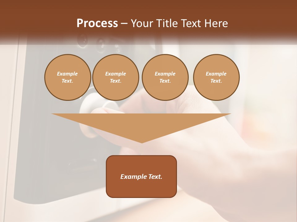 A Person Pressing Buttons On A Microwave PowerPoint Template