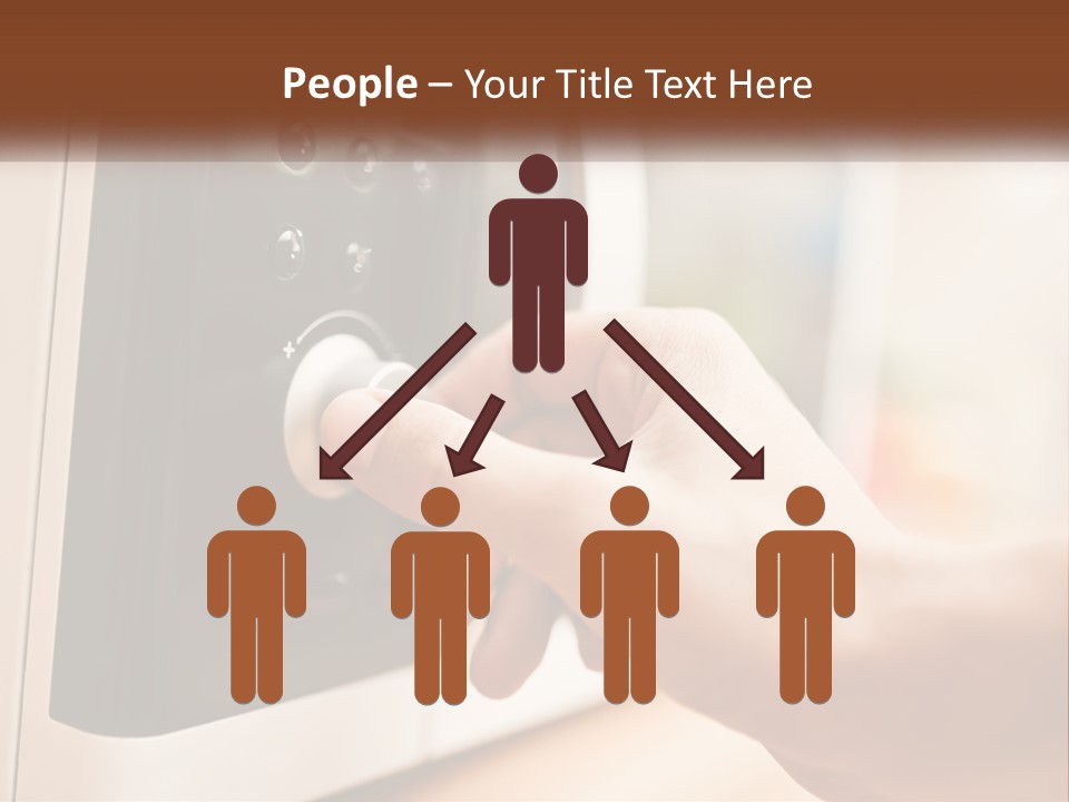 A Person Pressing Buttons On A Microwave PowerPoint Template