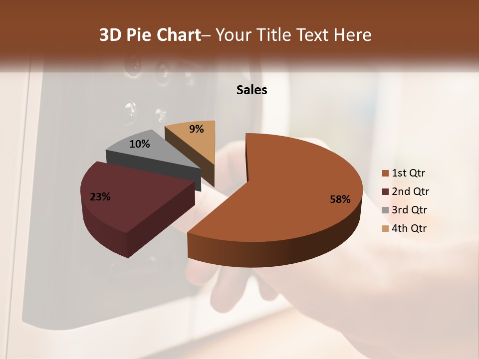 A Person Pressing Buttons On A Microwave PowerPoint Template
