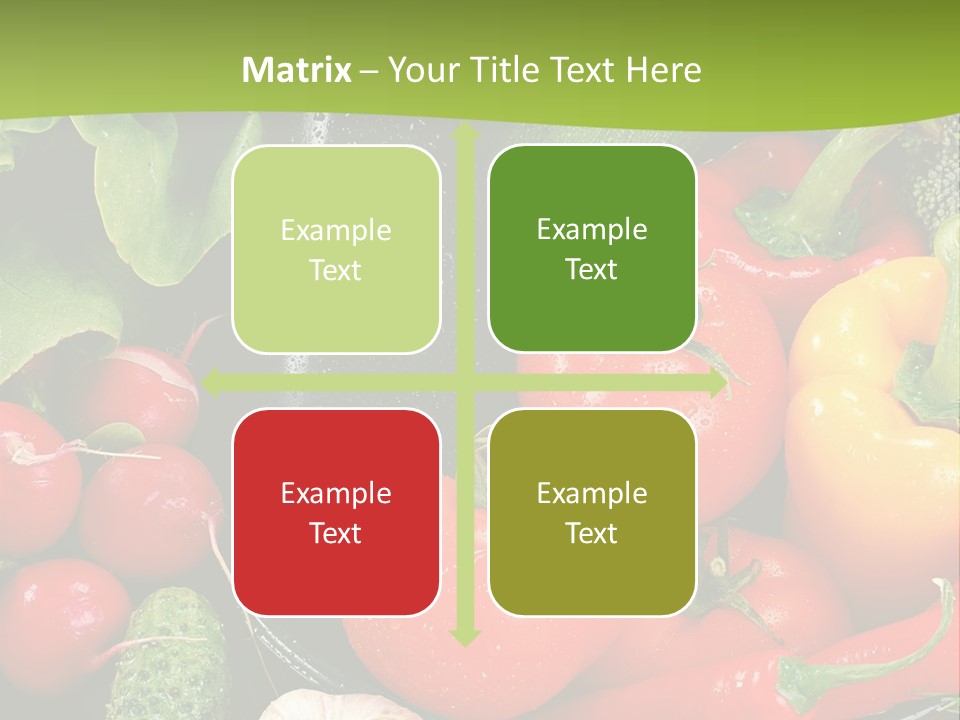 A Bunch Of Different Types Of Vegetables On A Table PowerPoint Template