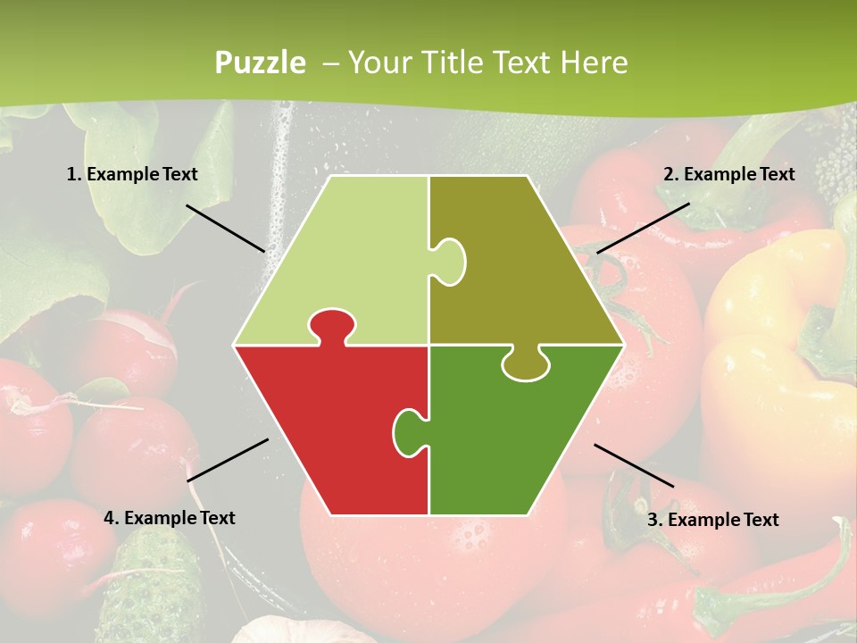 A Bunch Of Different Types Of Vegetables On A Table PowerPoint Template