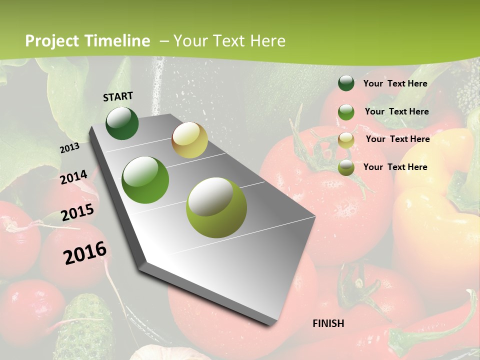 A Bunch Of Different Types Of Vegetables On A Table PowerPoint Template