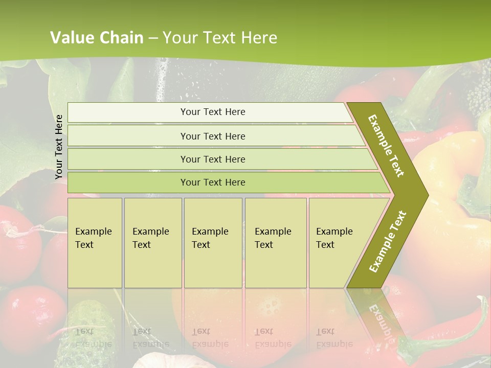 A Bunch Of Different Types Of Vegetables On A Table PowerPoint Template