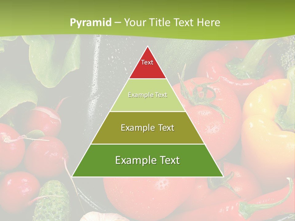 A Bunch Of Different Types Of Vegetables On A Table PowerPoint Template
