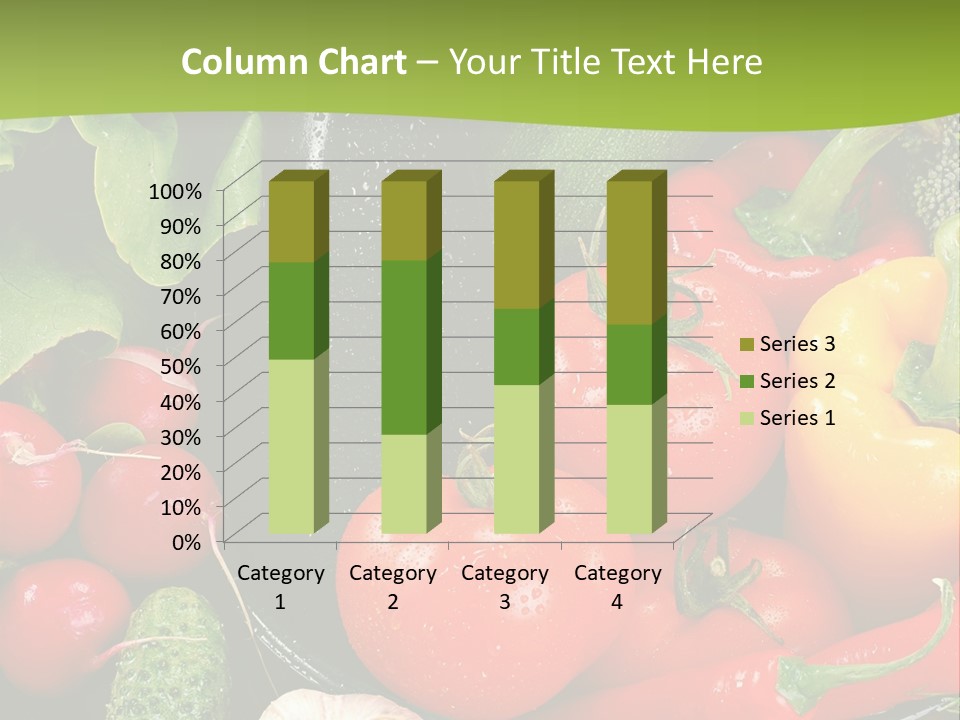 A Bunch Of Different Types Of Vegetables On A Table PowerPoint Template