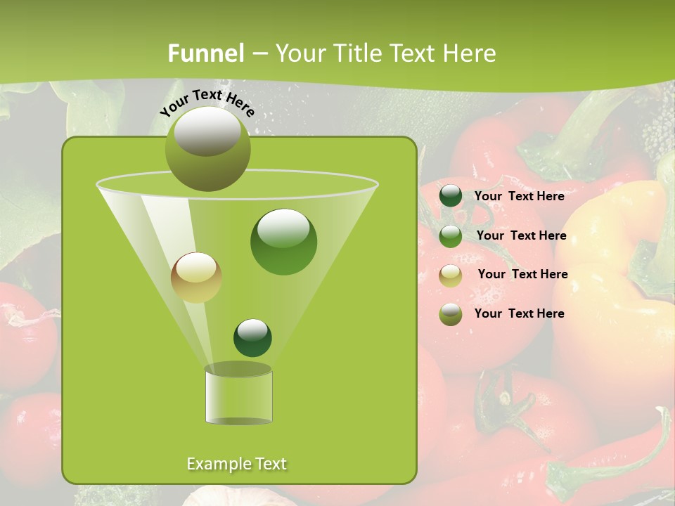 A Bunch Of Different Types Of Vegetables On A Table PowerPoint Template