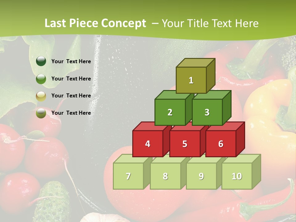 A Bunch Of Different Types Of Vegetables On A Table PowerPoint Template