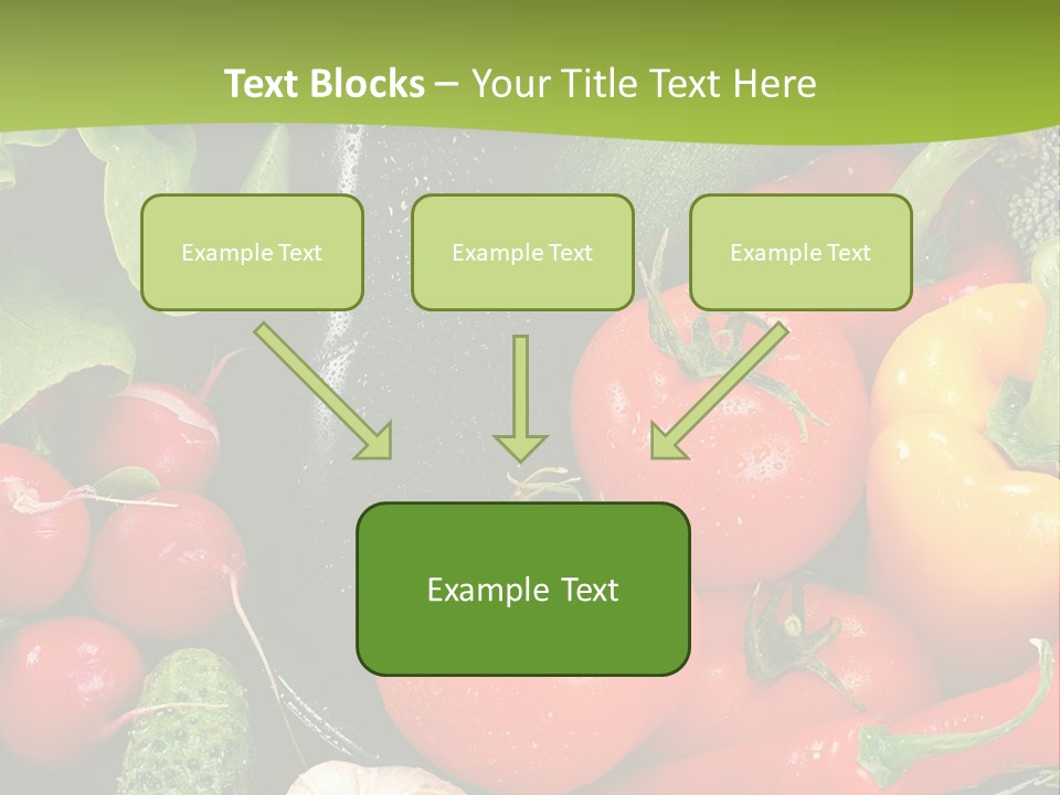 A Bunch Of Different Types Of Vegetables On A Table PowerPoint Template