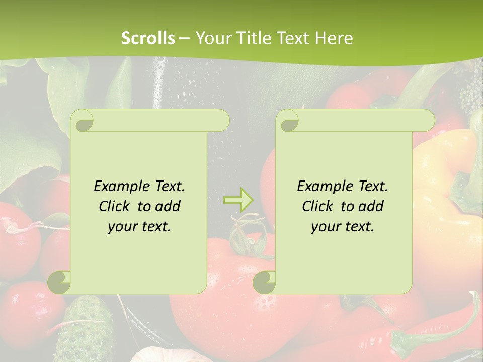 A Bunch Of Different Types Of Vegetables On A Table PowerPoint Template