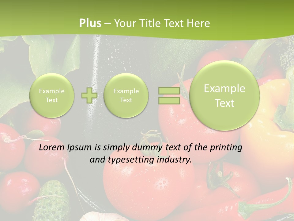 A Bunch Of Different Types Of Vegetables On A Table PowerPoint Template