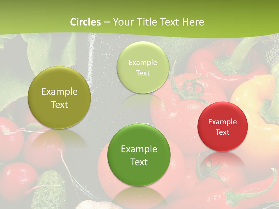 A Bunch Of Different Types Of Vegetables On A Table PowerPoint Template