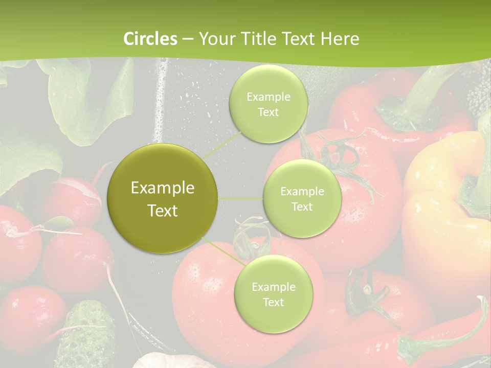 A Bunch Of Different Types Of Vegetables On A Table PowerPoint Template
