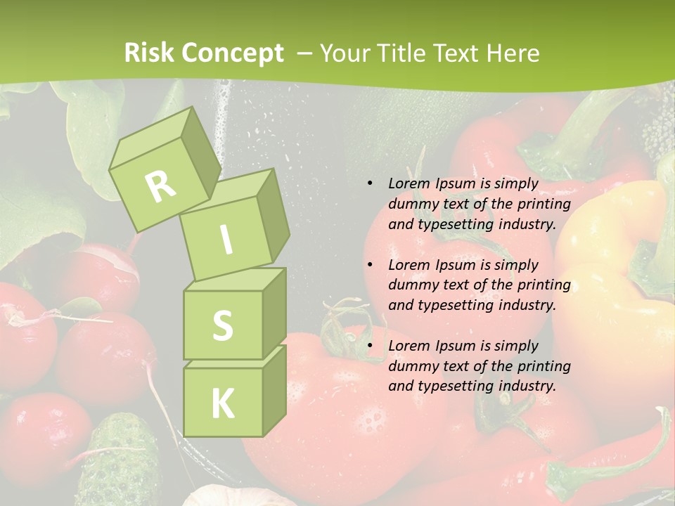 A Bunch Of Different Types Of Vegetables On A Table PowerPoint Template