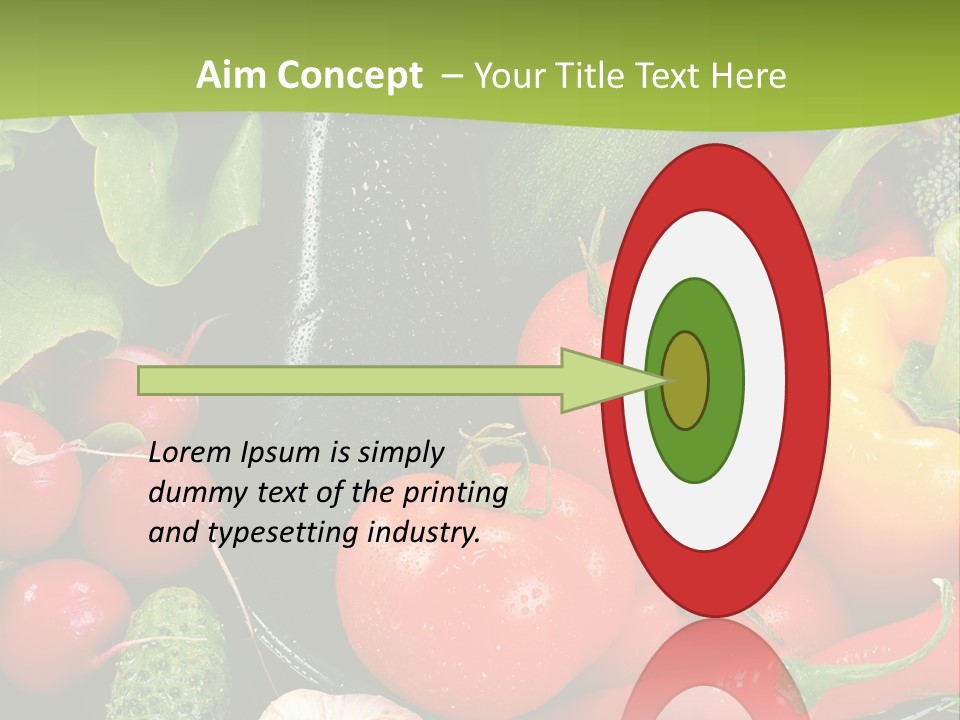 A Bunch Of Different Types Of Vegetables On A Table PowerPoint Template