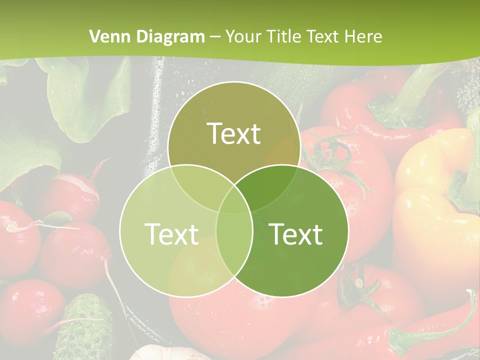 A Bunch Of Different Types Of Vegetables On A Table PowerPoint Template