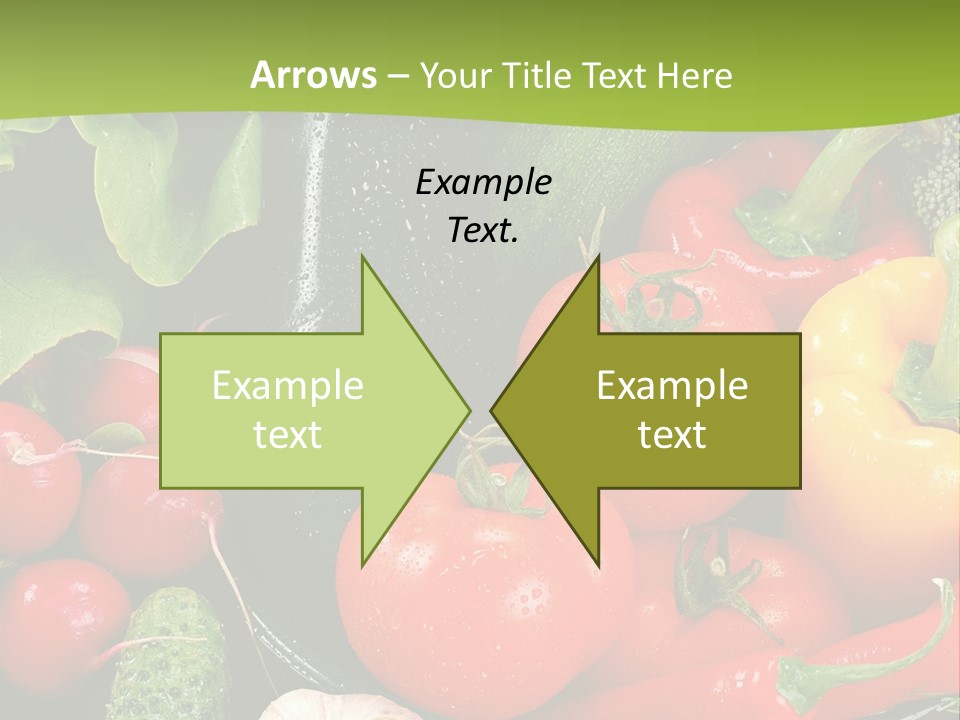 A Bunch Of Different Types Of Vegetables On A Table PowerPoint Template