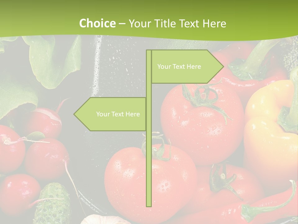 A Bunch Of Different Types Of Vegetables On A Table PowerPoint Template