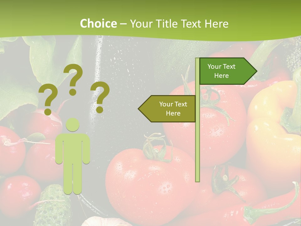 A Bunch Of Different Types Of Vegetables On A Table PowerPoint Template