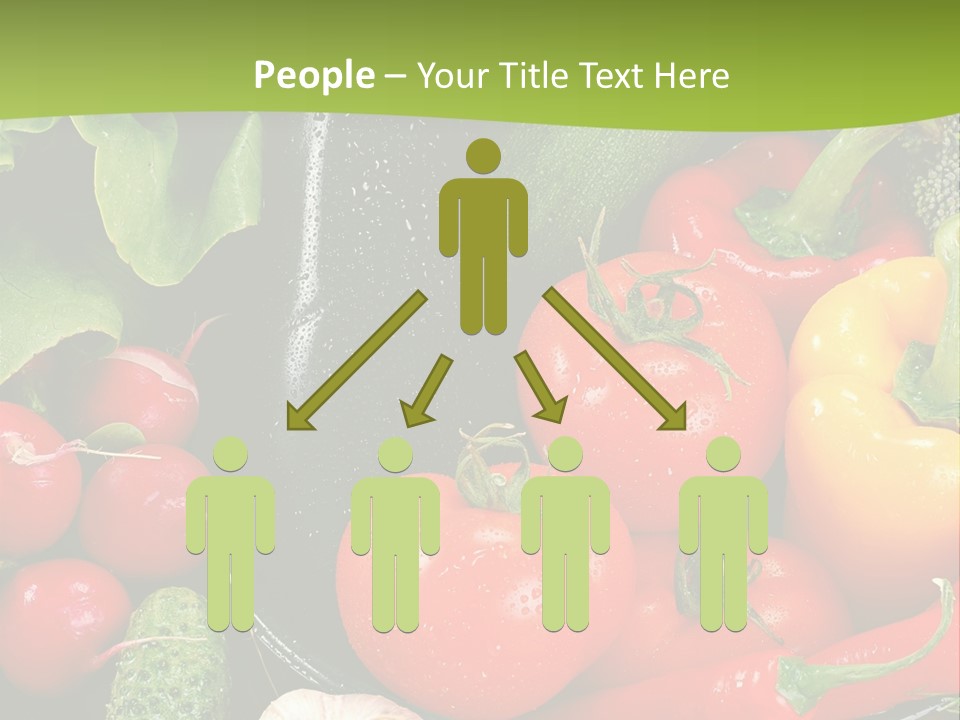 A Bunch Of Different Types Of Vegetables On A Table PowerPoint Template