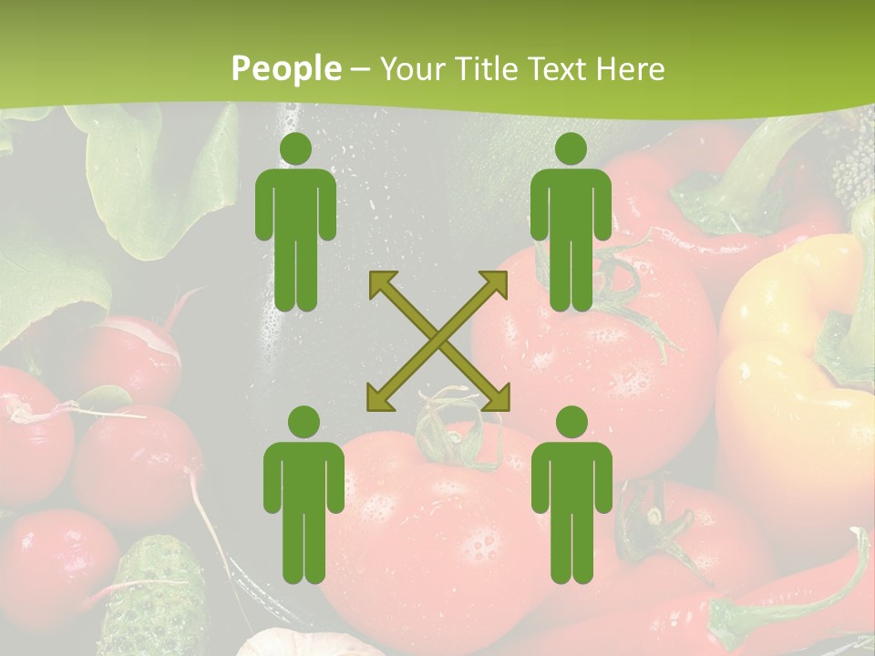 A Bunch Of Different Types Of Vegetables On A Table PowerPoint Template