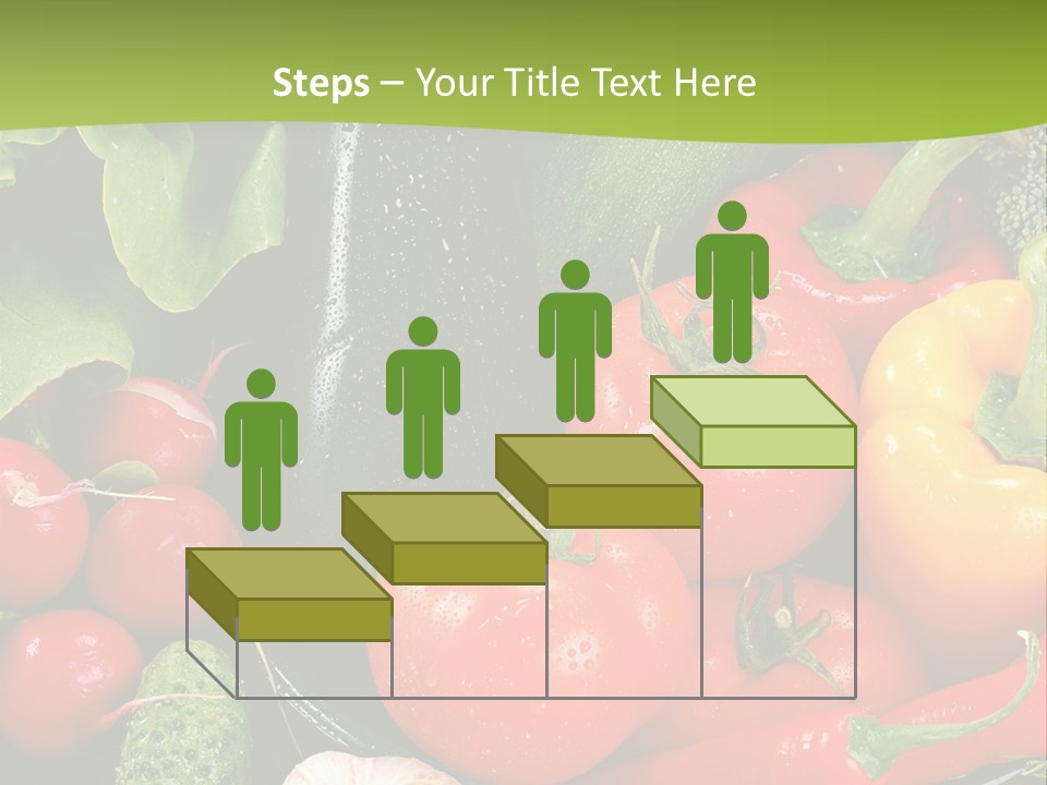 A Bunch Of Different Types Of Vegetables On A Table PowerPoint Template