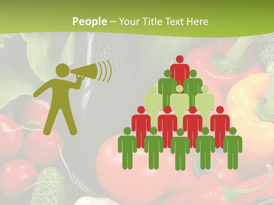 A Bunch Of Different Types Of Vegetables On A Table PowerPoint Template