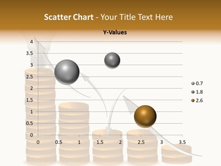 A Light Bulb Sitting On Top Of Stacks Of Coins PowerPoint Template