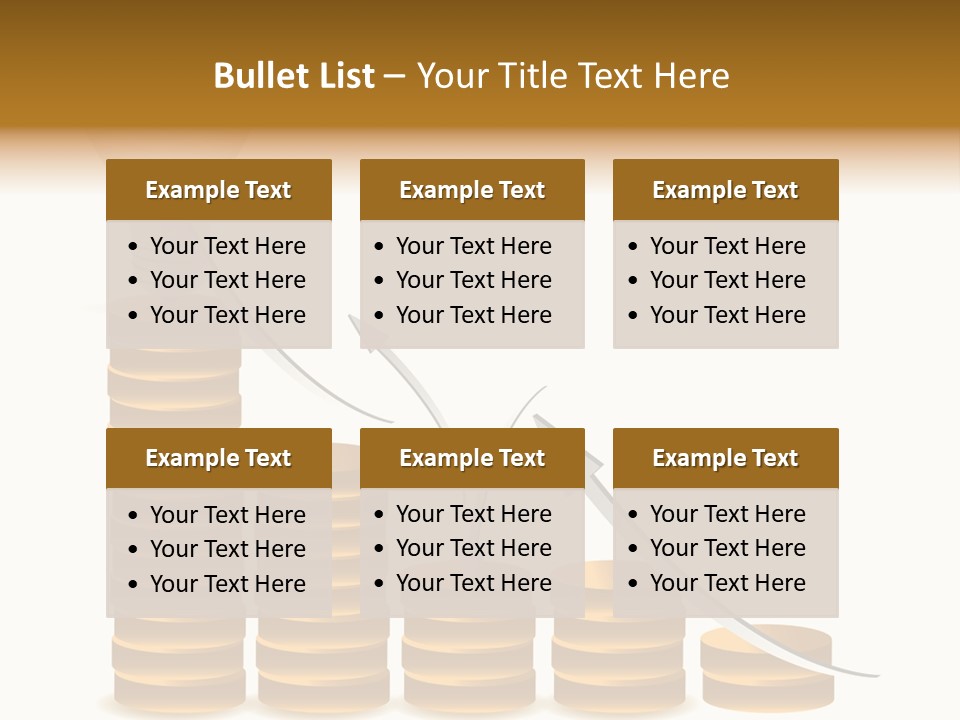 A Light Bulb Sitting On Top Of Stacks Of Coins PowerPoint Template