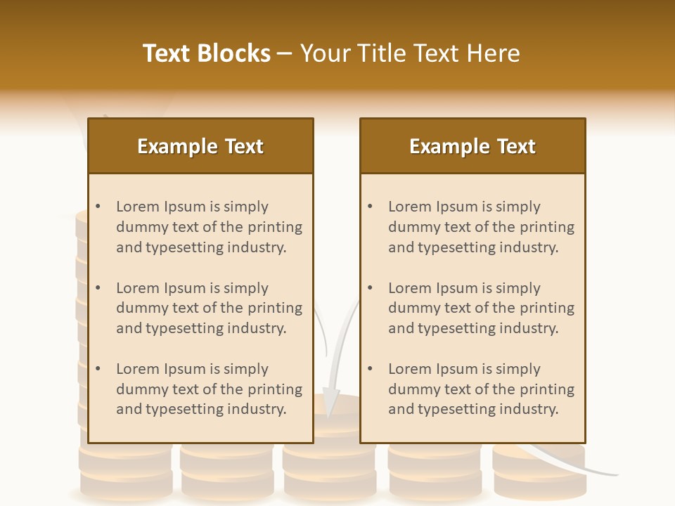 A Light Bulb Sitting On Top Of Stacks Of Coins PowerPoint Template