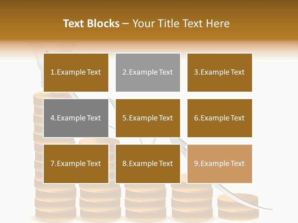 A Light Bulb Sitting On Top Of Stacks Of Coins PowerPoint Template