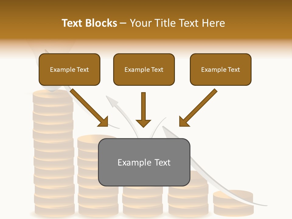 A Light Bulb Sitting On Top Of Stacks Of Coins PowerPoint Template