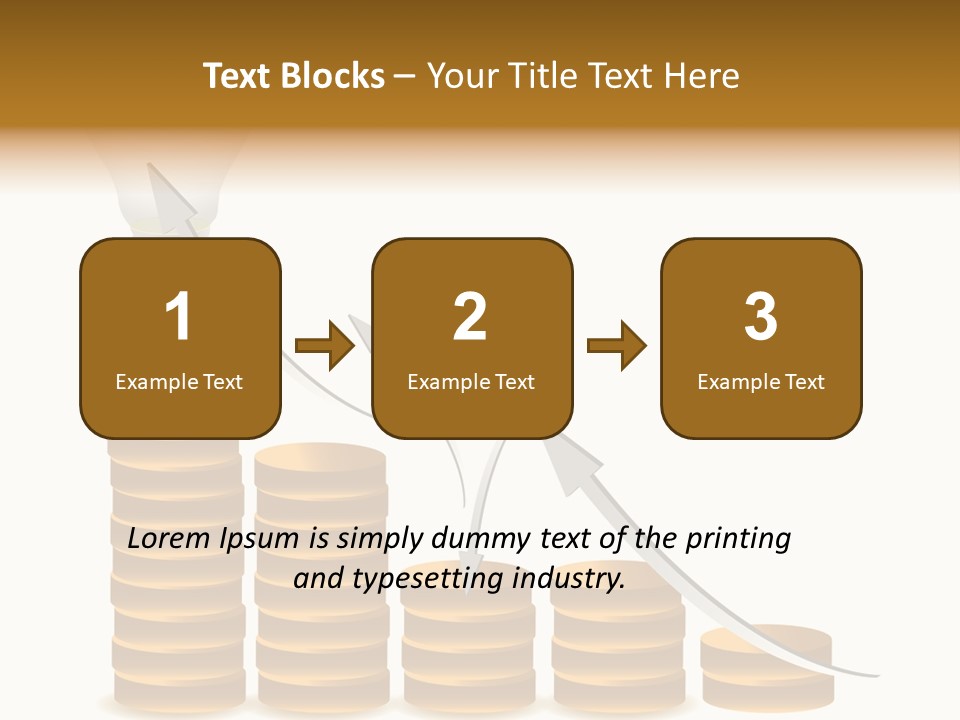 A Light Bulb Sitting On Top Of Stacks Of Coins PowerPoint Template