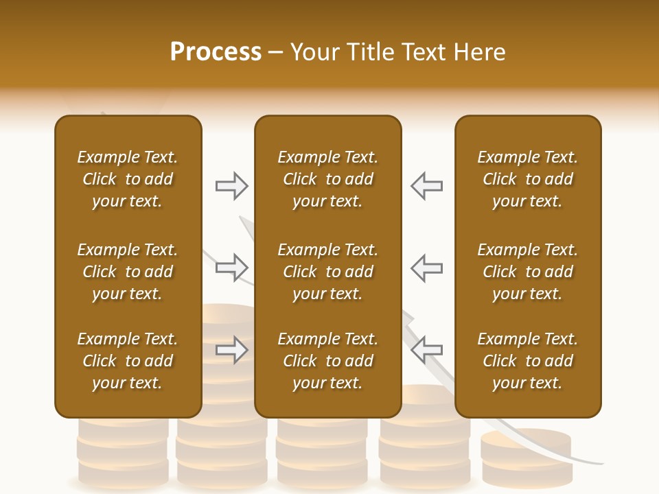 A Light Bulb Sitting On Top Of Stacks Of Coins PowerPoint Template