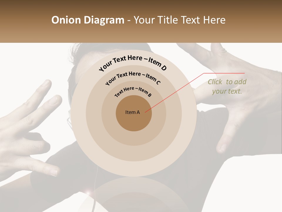 A Man With Headphones And Sunglasses Listening To Music PowerPoint Template