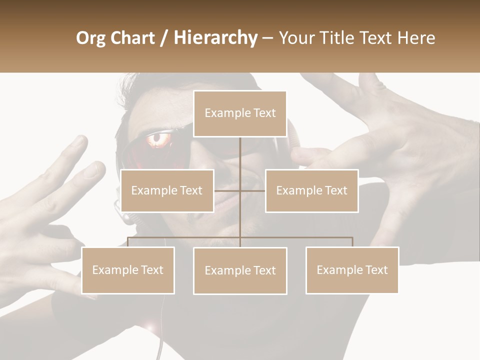 A Man With Headphones And Sunglasses Listening To Music PowerPoint Template