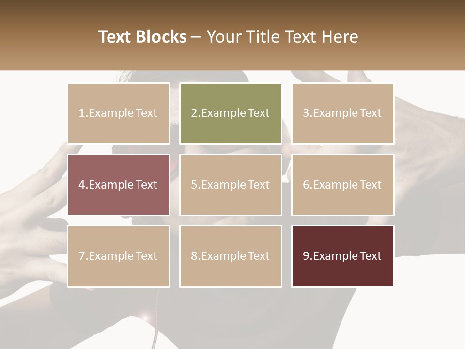 A Man With Headphones And Sunglasses Listening To Music PowerPoint Template